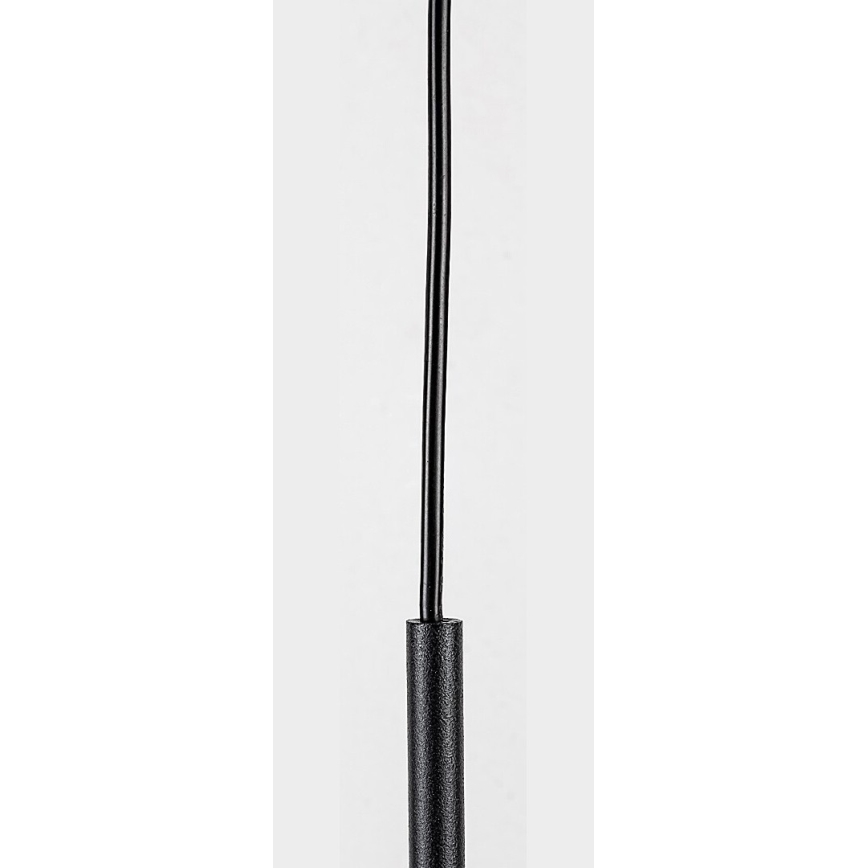 Rabalux - Kúpeľňový luster na lanku 1xE27/15W/230V čierna IP44
