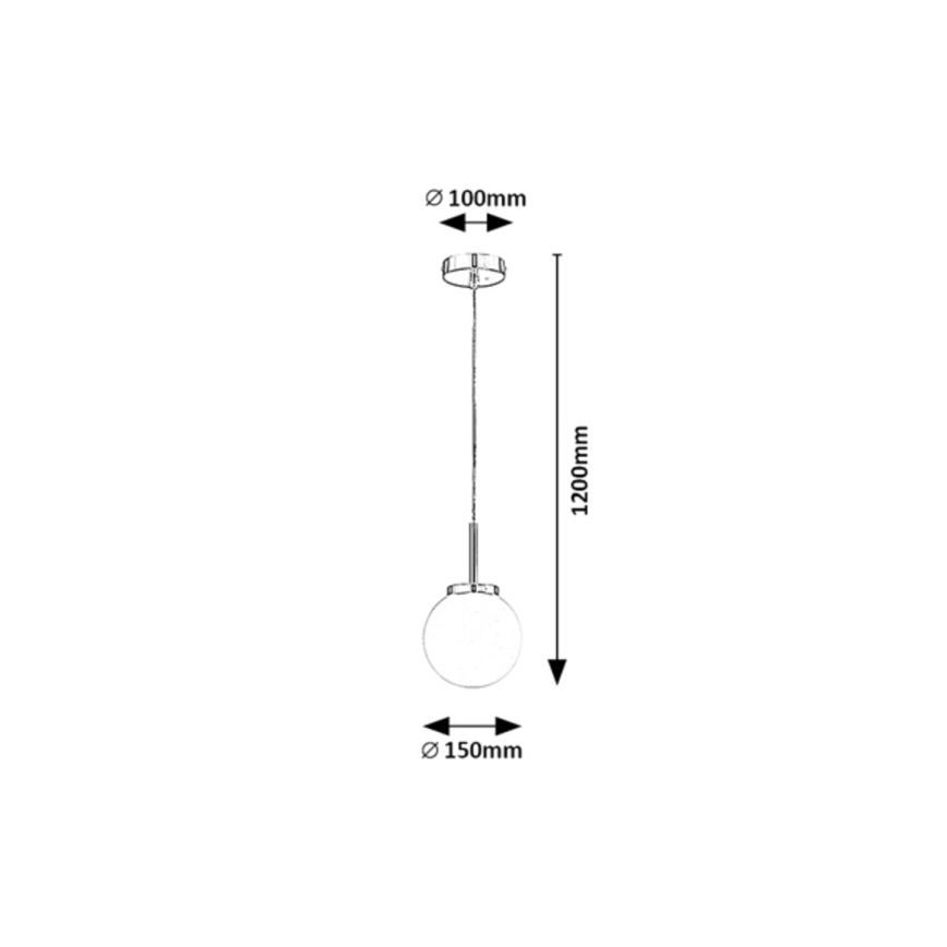 Rabalux - Kúpeľňový luster na lanku 1xE14/40W/230V IP44 lesklý chróm