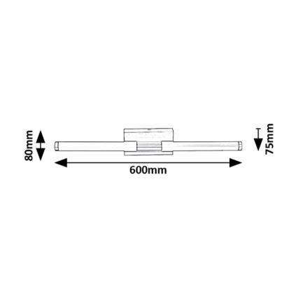 Rabalux - LED Kúpeľňové nástenné svietidlo LED/8W/230V 4000K IP44