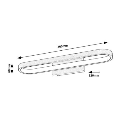 Rabalux - LED kúpeľňové osvetlenie zrkadla LED/15W/230V IP44 40 cm