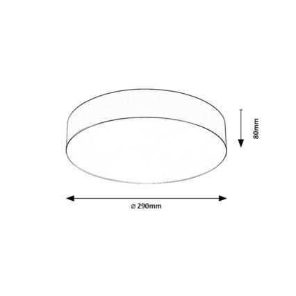 Rabalux - Vonkajšie stropné svietidlo 2xE27/9W/230V pr. 29 cm IP43 čierne