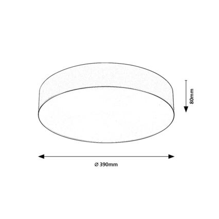 Rabalux - Vonkajšie stropné svietidlo 3xE27/9W/230V pr. 39 cm IP43 čierne