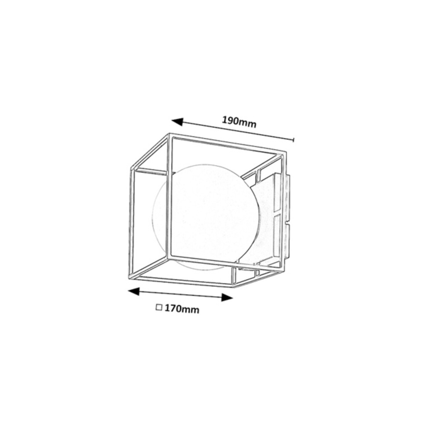 Rabalux - Vonkajšie nástenné svietidlo 1xE14/15W/230V IP44 čierne