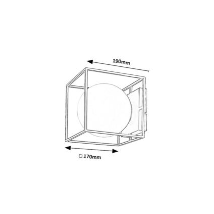 Rabalux - Vonkajšie nástenné svietidlo 1xE14/15W/230V IP44 zlaté