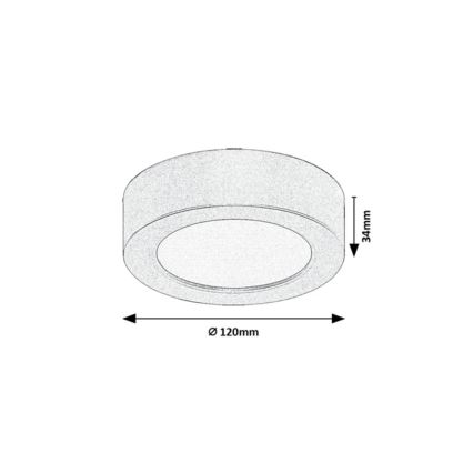 Rabalux - LED kúpeľňové stropné svietidlo LED/7W/230V priemer 12 cm IP44 biela