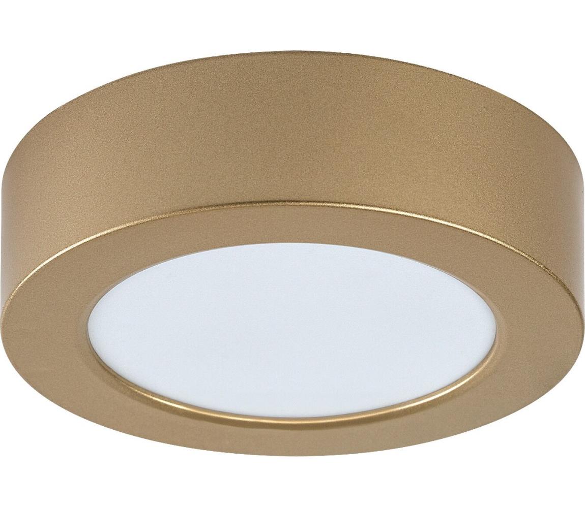 Rabalux 75077 - LED kúpeľňové stropné svietidlo SHAUN PLUS, 7 W/230 V, priemer 12 cm, IP44, zlaté 75077