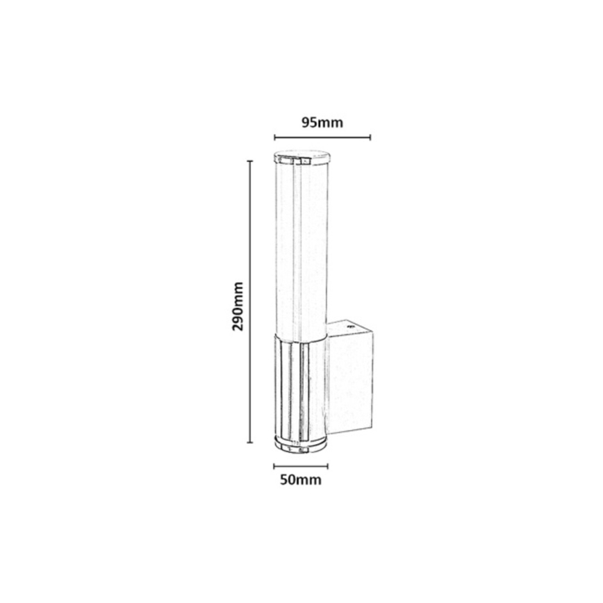 Rabalux - LED Kúpeľňové nástenné svietidlo LED/6W/230V IP44 lesklý chróm