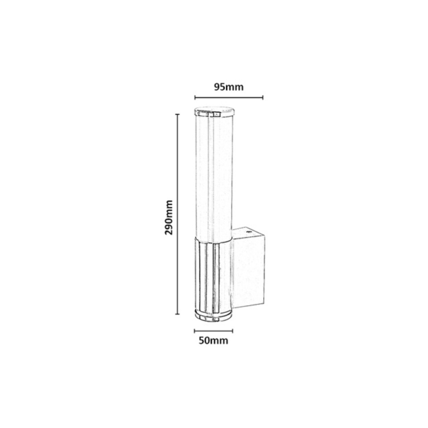 Rabalux - LED Kúpeľňové nástenné svietidlo LED/6W/230V IP44 čierna