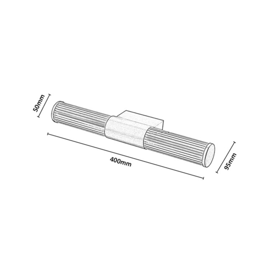 Rabalux - LED kúpeľňové osvetlenie na zrkadlo LED/8W/230V IP44 40 cm zlaté