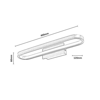 Rabalux - LED osvetlenie zrkadla do kúpeľne LED/15W/230V IP44 40 cm