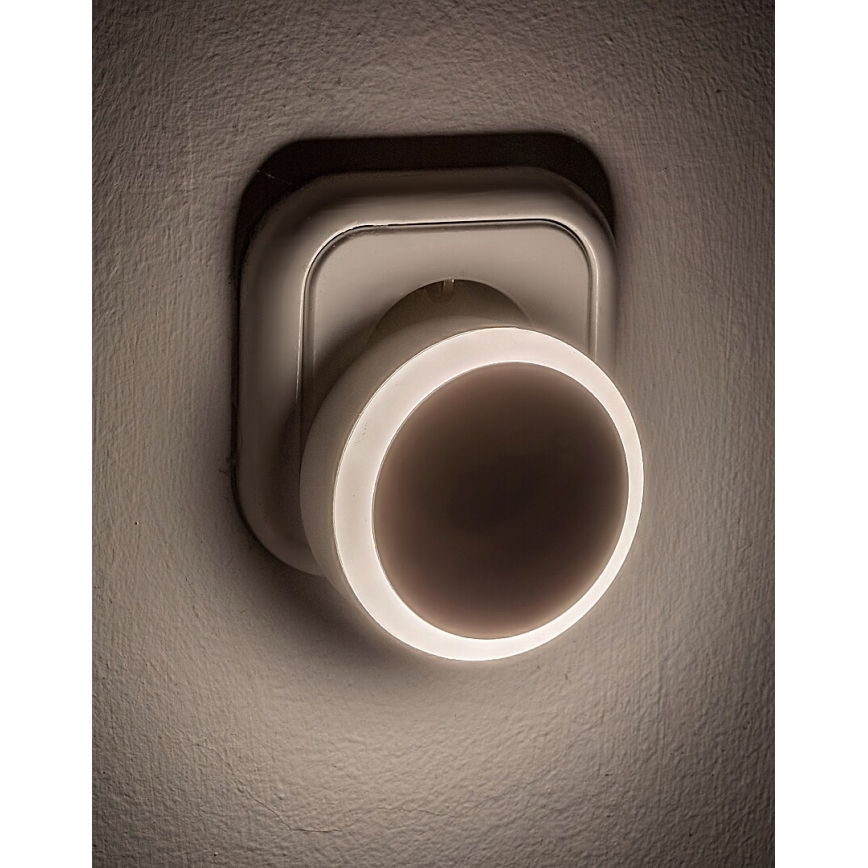 Rabalux - LED Nočné svetlo so senzorom súmraku do zásuvky LED/0,3W/230V 3000K