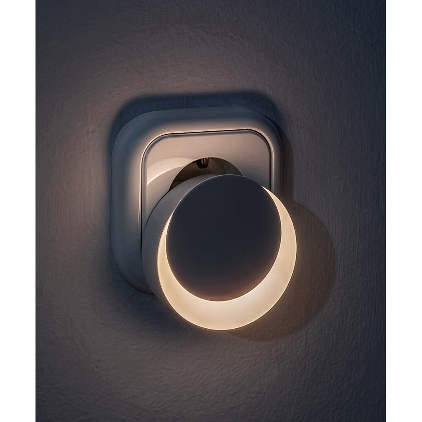 Rabalux - LED Nočné svetlo so senzorom súmraku do zásuvky LED/0,3W/230V 3000K