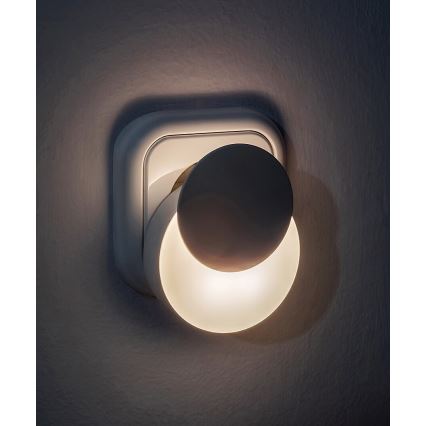 Rabalux - LED Nočné svetlo so senzorom súmraku do zásuvky LED/0,3W/230V 3000K