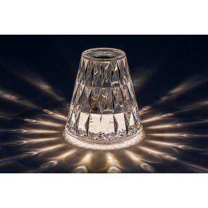Rabalux - LED RGB Stmievateľná nabíjacia stolná lampa LED/2W/5V/3xAAA 3000K