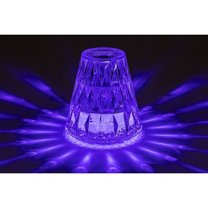 Rabalux - LED RGB Stmievateľná nabíjacia stolná lampa LED/2W/5V/3xAAA 3000K