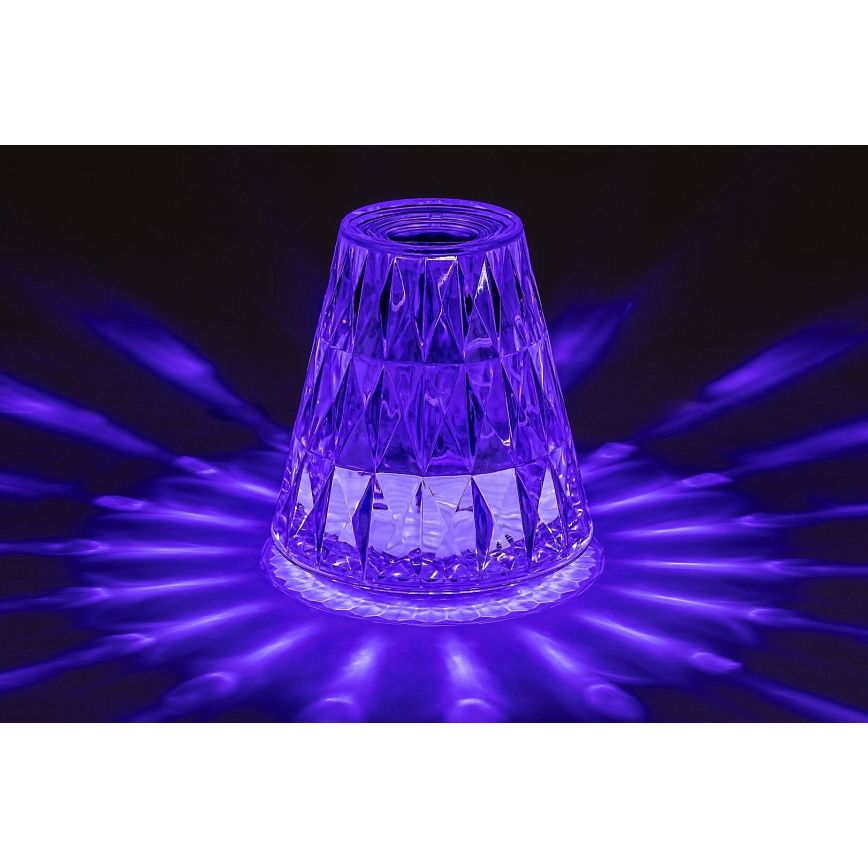 Rabalux - LED RGB Stmievateľná nabíjacia stolná lampa LED/2W/5V/3xAAA 3000K
