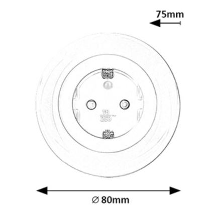 Rabalux - LED RGB Zásuvka s osvetlením LED/0,54W/230V 3000K