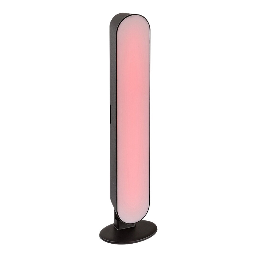 Rabalux - LED RGB Stmievateľná stolná lampa LED/3W/5V čierna + diaľkové ovládanie