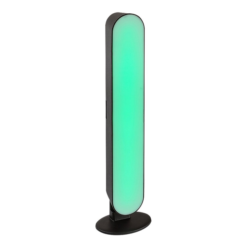 Rabalux - LED RGB Stmievateľná stolná lampa LED/3W/5V čierna + diaľkové ovládanie