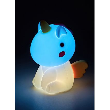 Rabalux - LED RGB Stmievateľná dotyková nabíjacia detská lampička LED/0,45W/5V