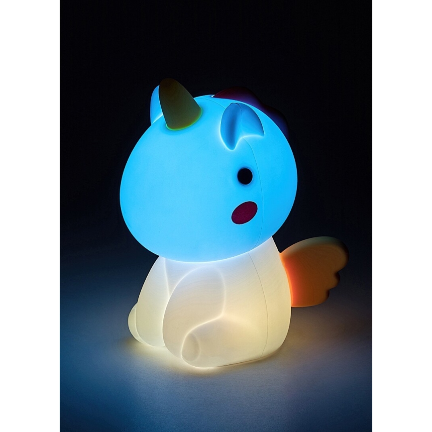 Rabalux - LED RGB Stmievateľná dotyková nabíjacia detská lampička LED/0,45W/5V