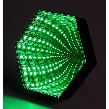 Rabalux - LED RGB Stmievateľná stolná lampa LED/1W/5V/3xAA + diaľkové ovládanie