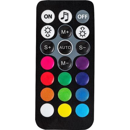 Rabalux - LED RGB Stmievateľná stolná lampa LED/1W/5V/3xAA + diaľkové ovládanie