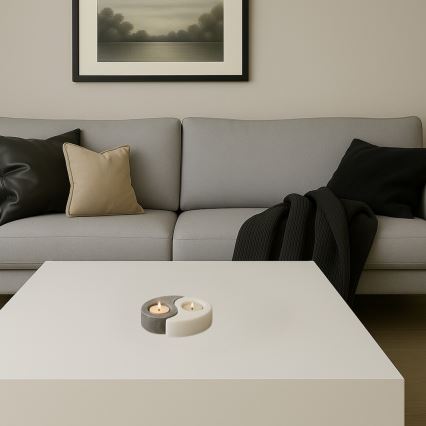 Rabalux - soľná lampa - svietnik sivá/biela