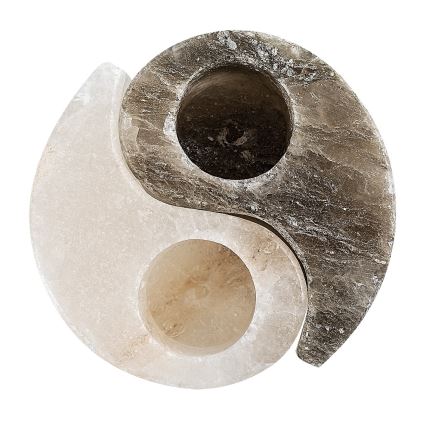 Rabalux - soľná lampa - svietnik sivá/biela