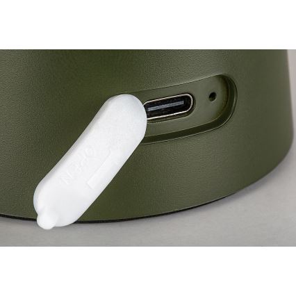 Rabalux - LED stmievateľná dotyková nabíjateľná vonkajšia lampa LED/1,5W/5V IP44 1200 mAh USB zelená
