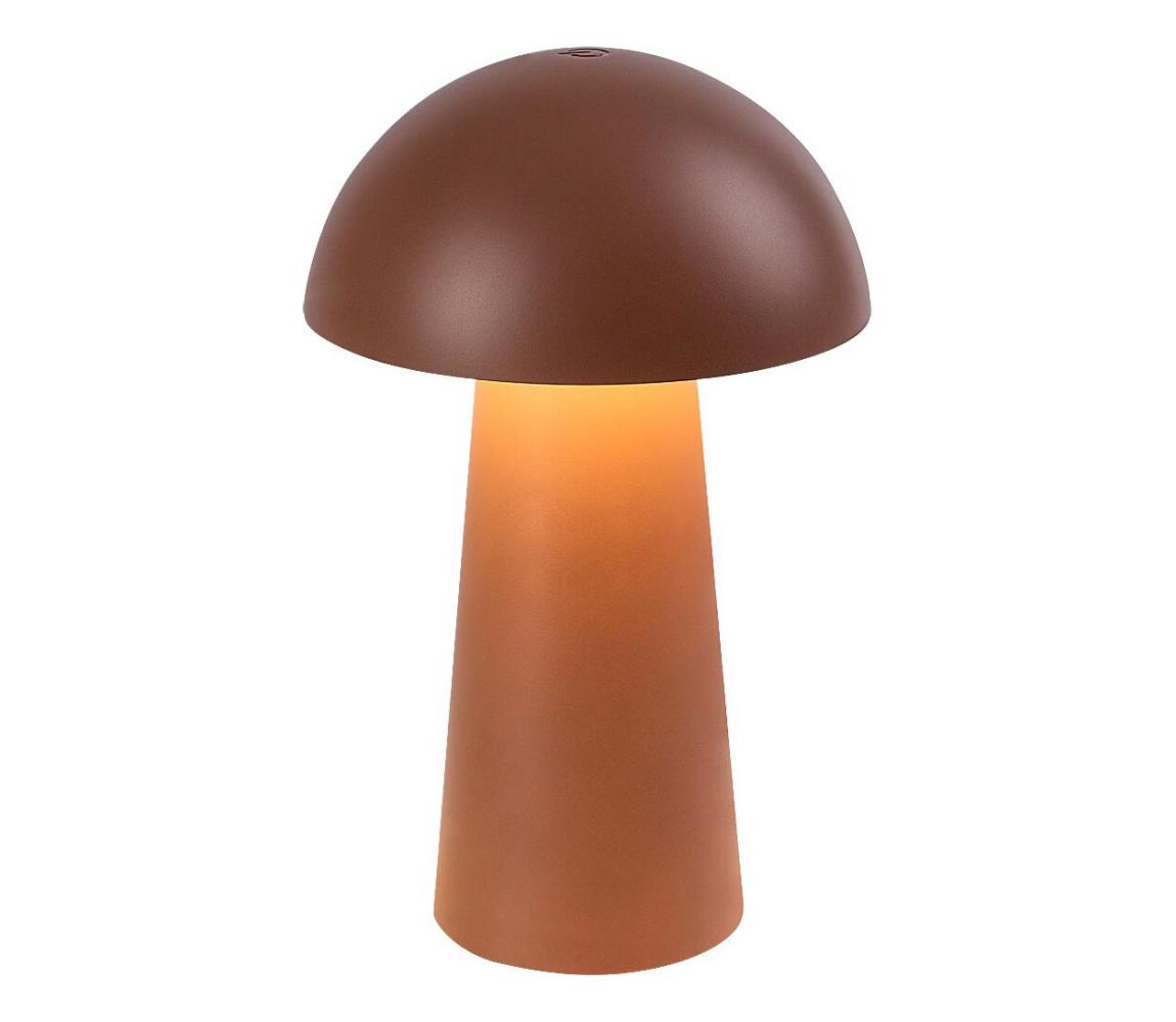 Rabalux 76039 - LED stmievateľná dotyková vonkajšia lampa MIREO 1,5W/5V IP44 1200 mAh USB hnedá 76039