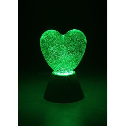 Rabalux - LED RGB Dekoračná lampa LED/0,8W/3xAA srdce
