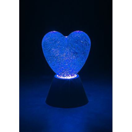 Rabalux - LED RGB Dekoračná lampa LED/0,8W/3xAA srdce