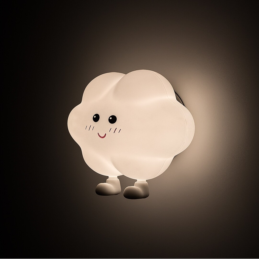 Rabalux - LED stmievateľné nabíjacie dotykové detské nočné svetlo LED/2,7W/5V 200 mAh mráčik