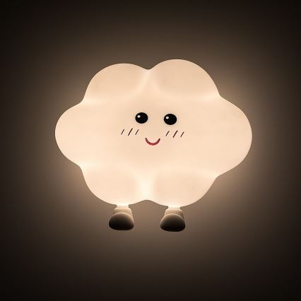 Rabalux - LED stmievateľné nabíjacie dotykové detské nočné svetlo LED/2,7W/5V 200 mAh mráčik