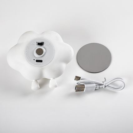 Rabalux - LED stmievateľné nabíjacie dotykové detské nočné svetlo LED/2,7W/5V 200 mAh mráčik