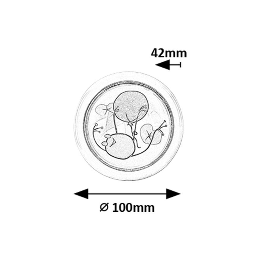Rabalux - LED Detské nočné svetlo LED/0,3W/2xAA 6000K