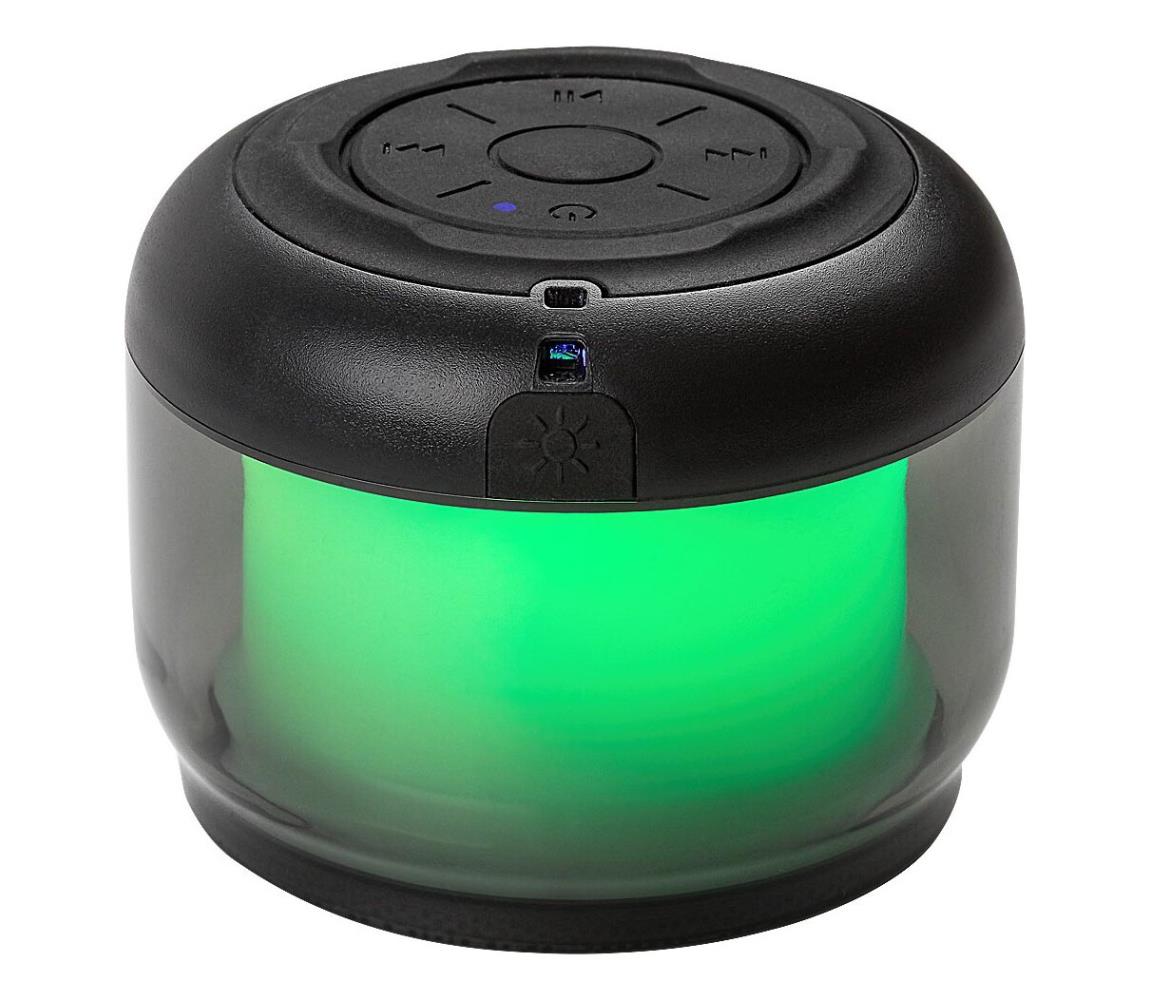 Rabalux 76110 - RGB stolná lampa s reproduktorom RADELIA RGB/3W/3,7V 500mAh 76110