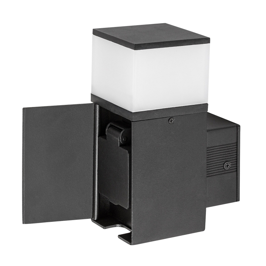 Rabalux - LED vonkajšie nástenné svietidlo so zásuvkou LED/10W/230V IP44