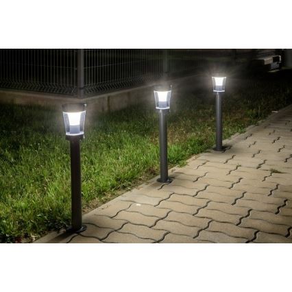 Rabalux - LED solárna lampa LED/3W/3,7V IP65 antracit 2000 mAh