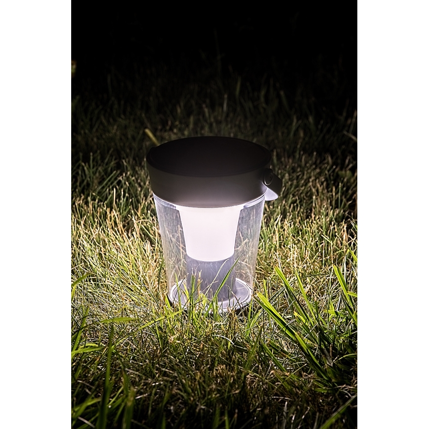 Rabalux - LED RGB stmievateľné solárne svietidlo LED/3W/3,7V IP54 antracit 2000 mAh