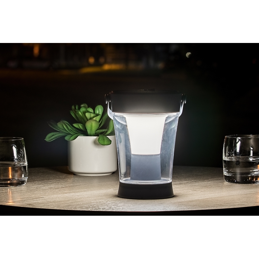 Rabalux - LED RGB stmievateľné solárne svietidlo LED/3W/3,7V IP54 antracit 2000 mAh