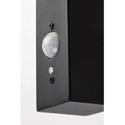 Rabalux - LED solárne nástenné svietidlo so senzorom LED/4W/230V IP44 čierna 2200 mAh