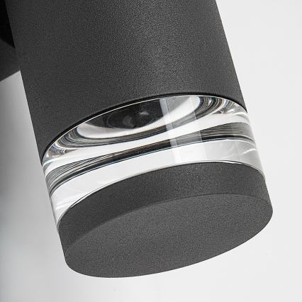 Rabalux - Vonkajšie nástenné svietidlo 2xGU10/10W/230V IP54 antracitové