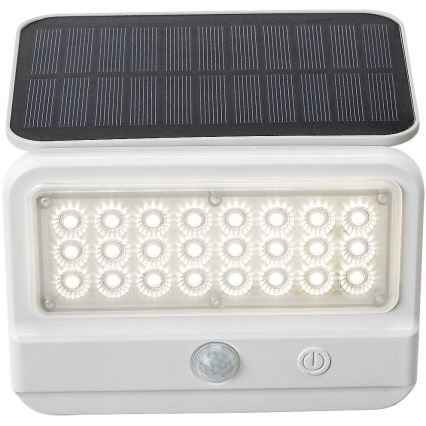 Rabalux - LED Solárne nástenné svietidlo so senzorom LED/7W/3,7V IP54 biela