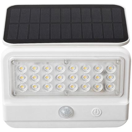 Rabalux - LED Solárne nástenné svietidlo so senzorom LED/7W/3,7V IP54 biela