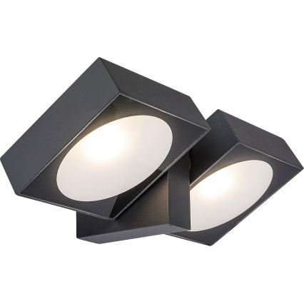 Rabalux - LED Vonkajšie nástenné flexibilné svietidlo 2xLED/7W/230V IP54 antracit