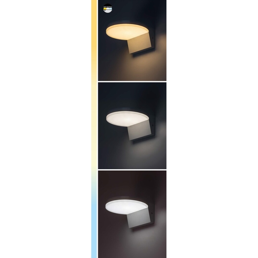 Rabalux - LED Vonkajšie nástenné svietidlo LED/9W/230V 2700/4000/6500K IP54 čierna