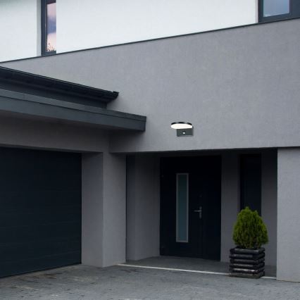 Rabalux - LED Vonkajšie nástenné svietidlo so senzorom LED/9W/230V 2700/4000/6500K IP54 čierna