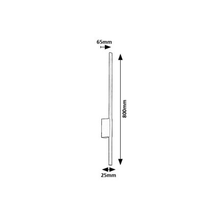 Rabalux - LED Vonkajšie nástenné svietidlo LED/12W/230V IP44